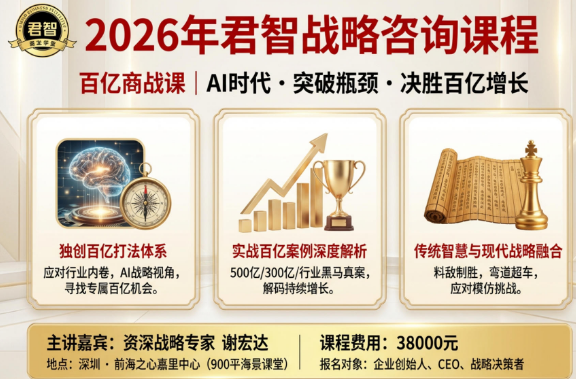2026年品类战略商业课培训什么？