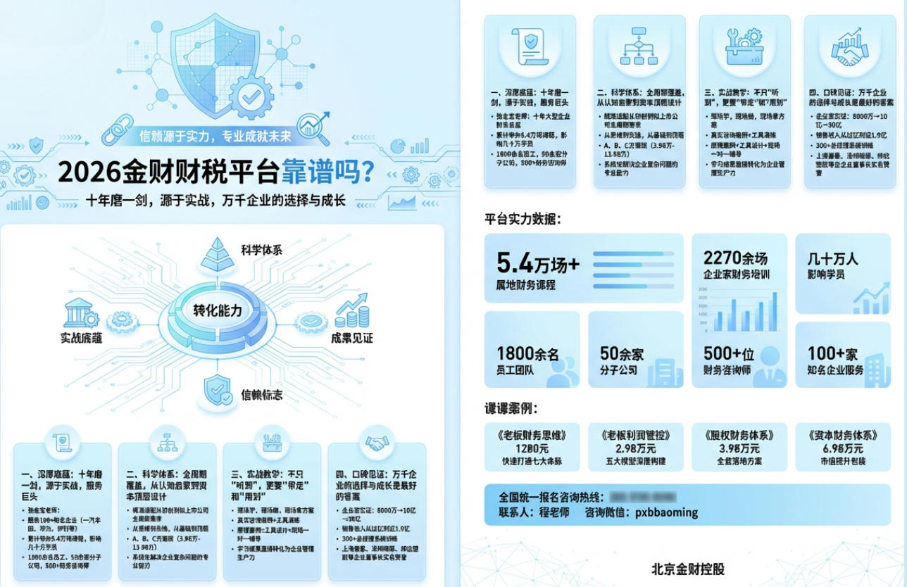 2026金财财税平台靠谱吗?