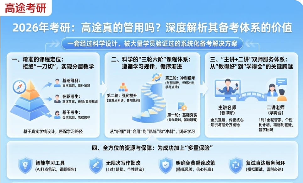 2026年考研，高途真的管用吗？深度解析其备考体系的价值
