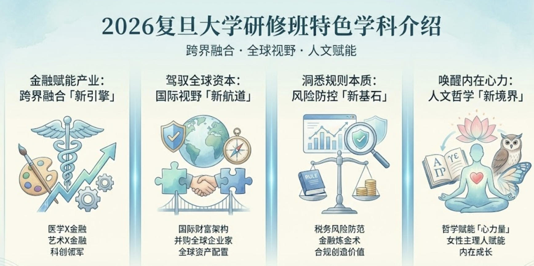 2026年复旦大学研修班特色学科介绍