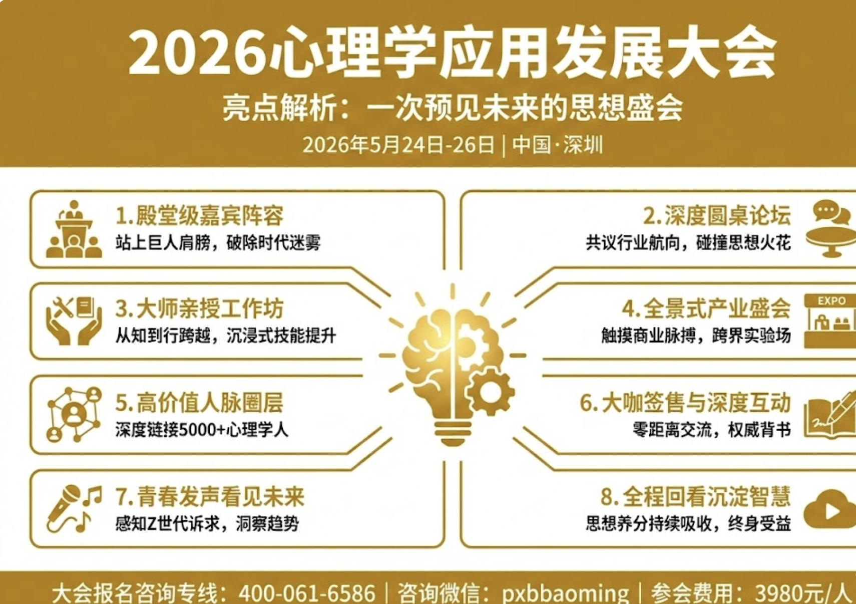 2026年心理学应用大会亮点解析:一次预见未来的思想盛会