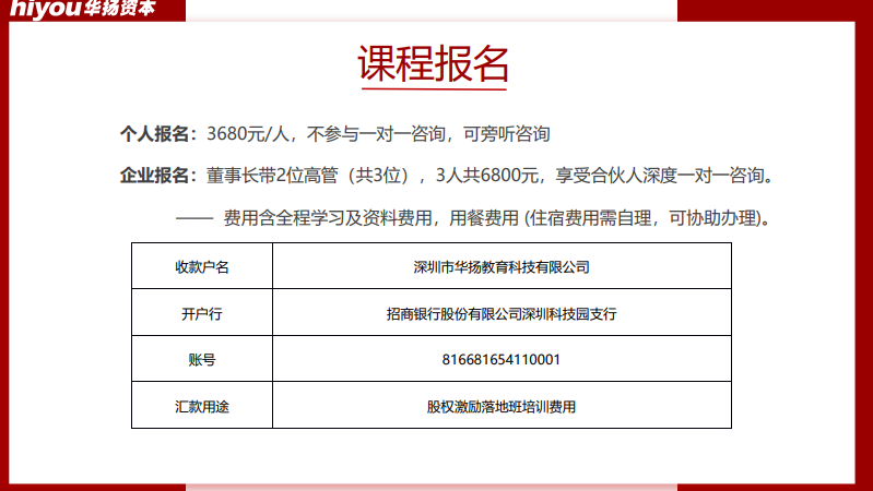 董秘俱乐部股权激励方案设计落地班