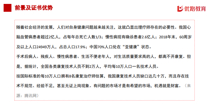 优路教育中医康复理疗师