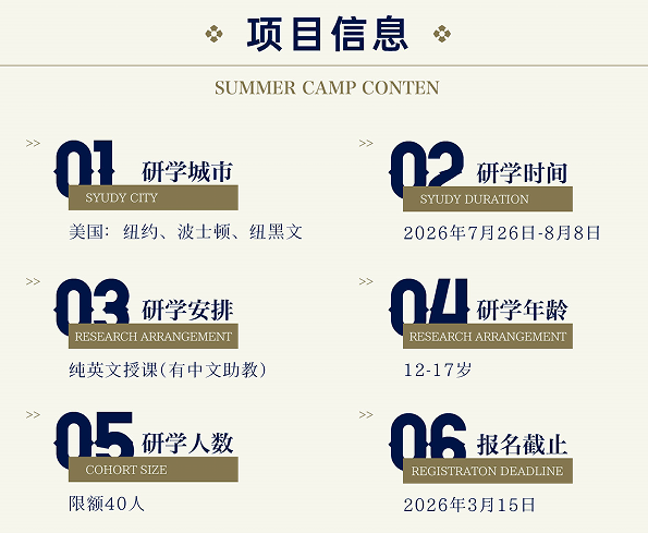 HITECH未来精英培养哈佛&麻省理工顶尖研学营