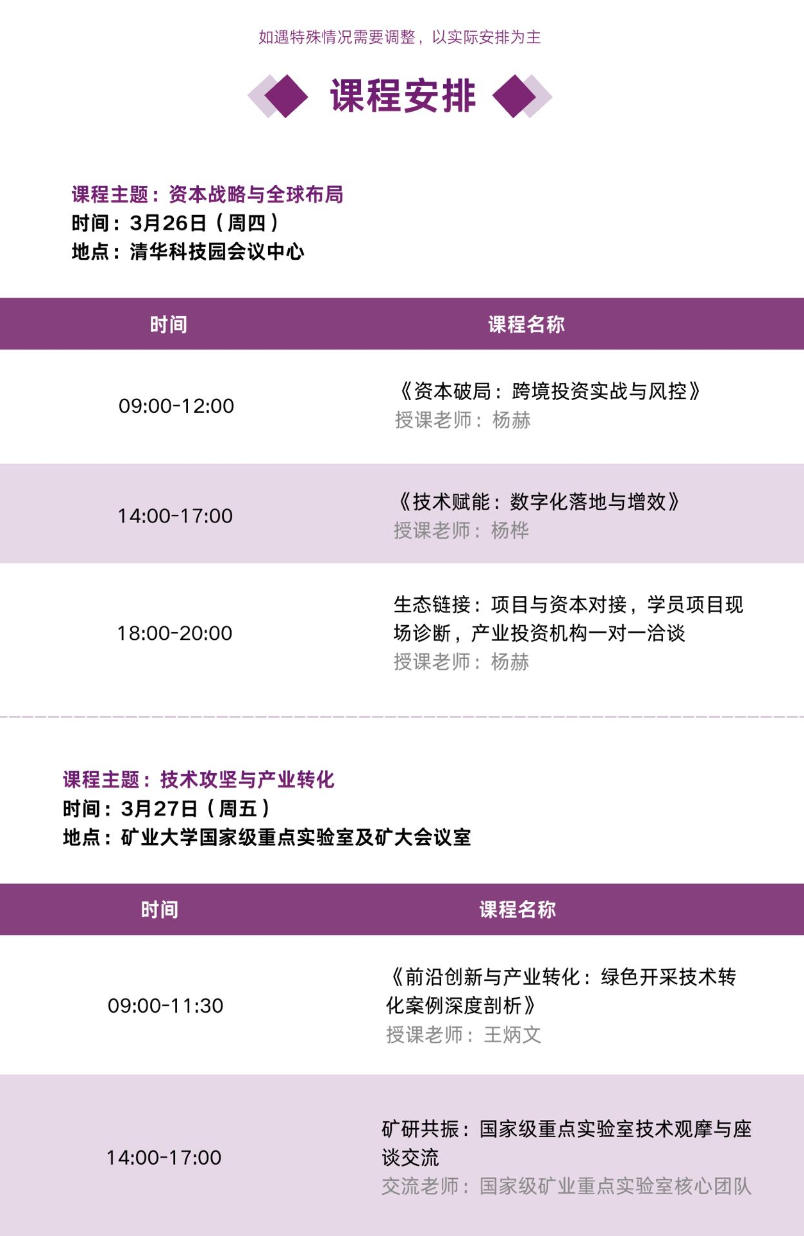 2026年3月26-27日中国矿业企业家新周期全球战略高级研修班_资本破局:跨境投资实战与风控_杨赫_技术赋能:数字化落地与增效_杨桦