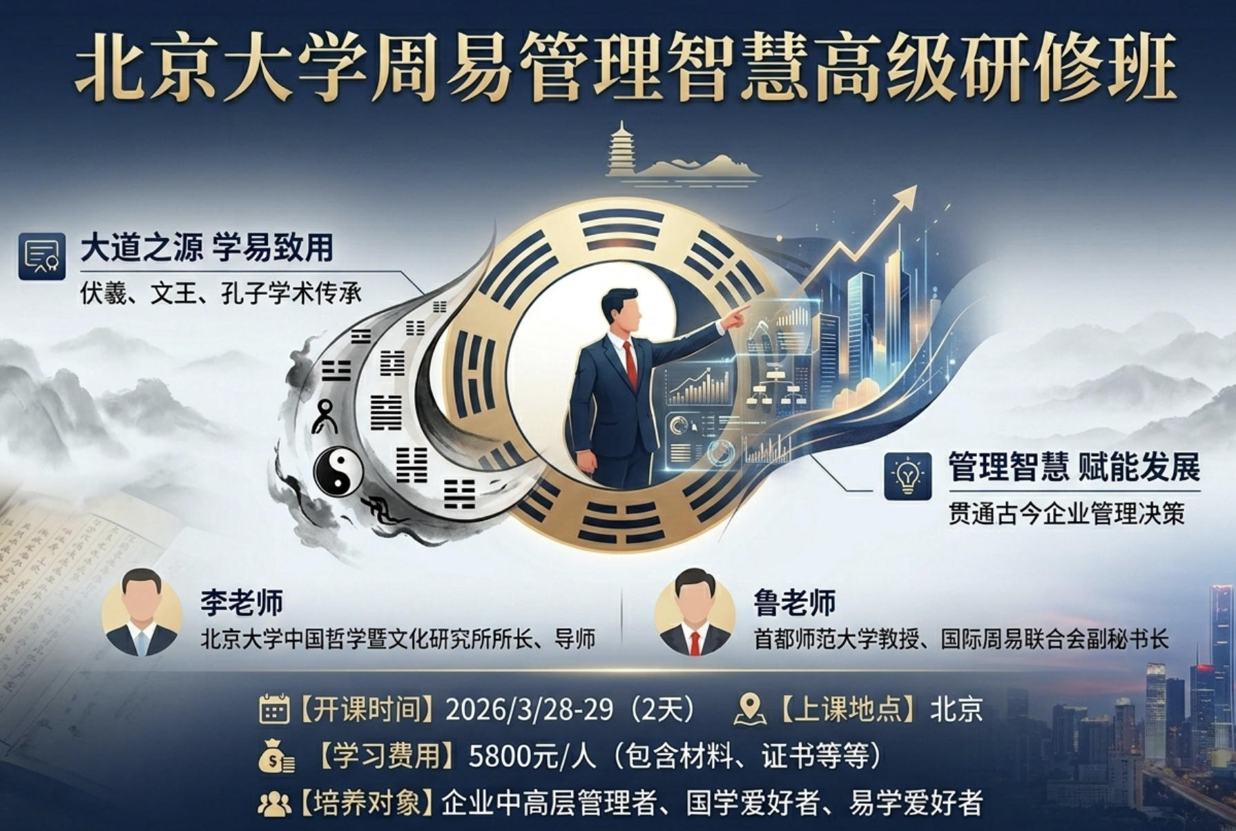 北京大学周易管理智慧高级研修班