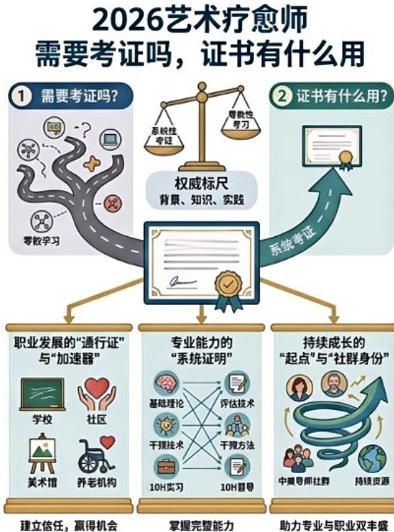 2026艺术疗愈师需要考证吗，证书有什么用