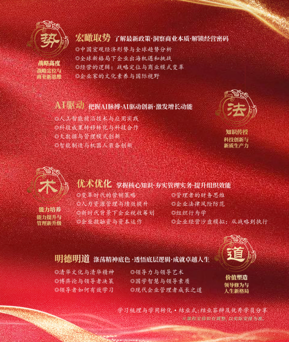 清华大学中国卓越企业工商管理高级研修班