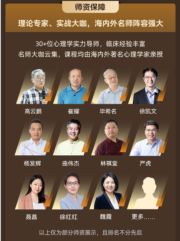 心理咨询师职业能力水平评价项目初级实战全能班