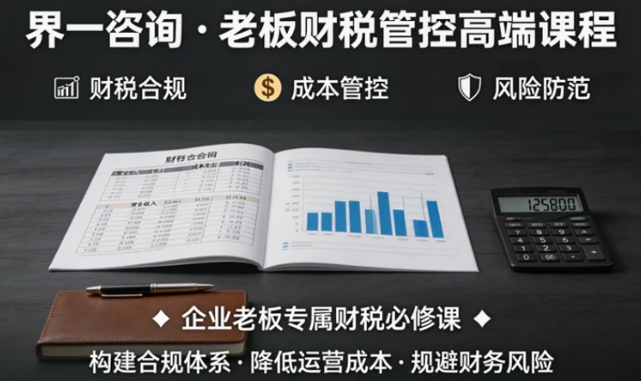 2026老板财税管控课程怎么样?
