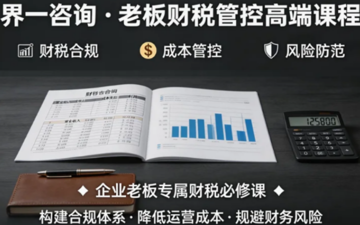 2026北京老板财税分析培训