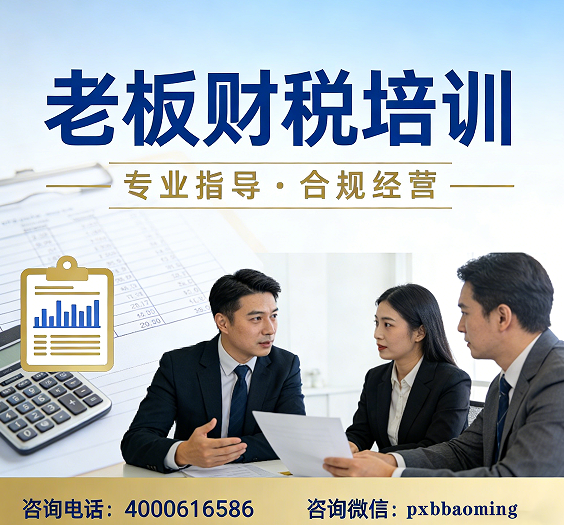2026老板财税提升培训课介绍