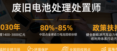 2026年废旧电池处理处置师就业前景如何？