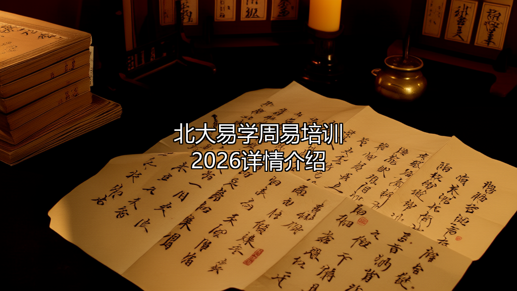 北大易学周易国学培训班2026详情介绍