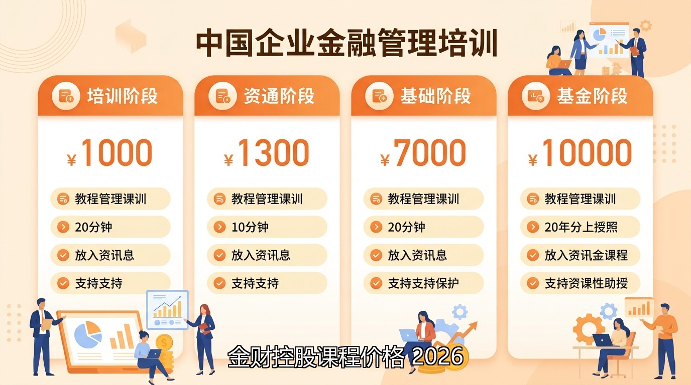 金财控股课程价格2026汇总