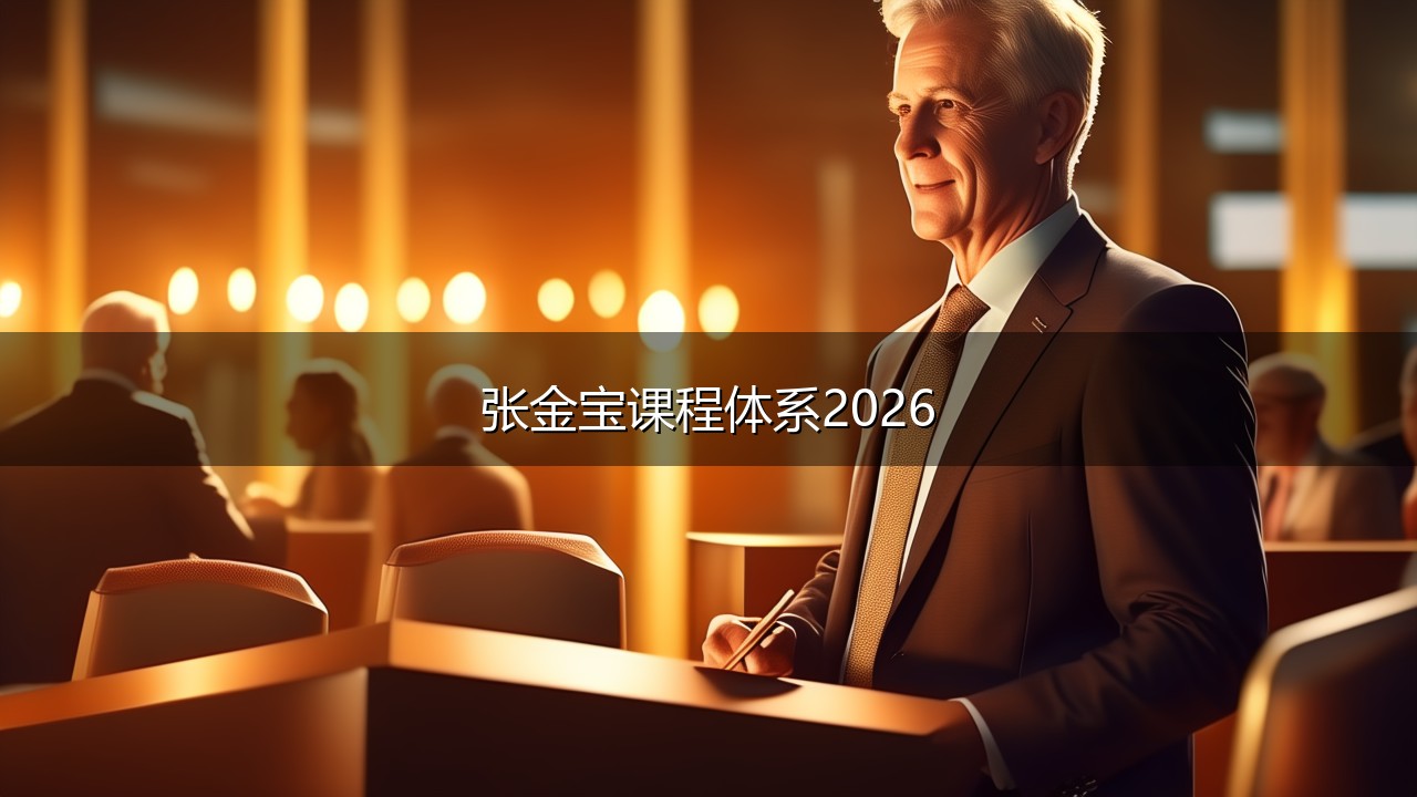 2026金财控股张金宝课程体系介绍