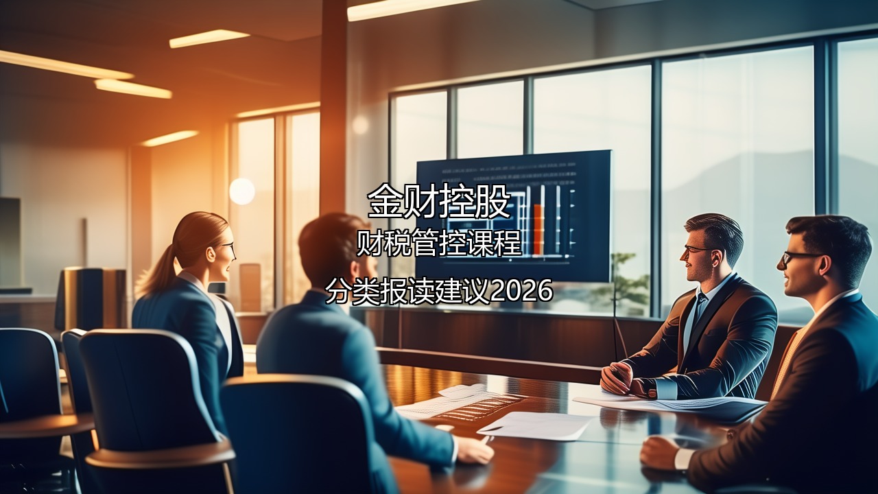 金财控股2026财税管控课程分类报读建议