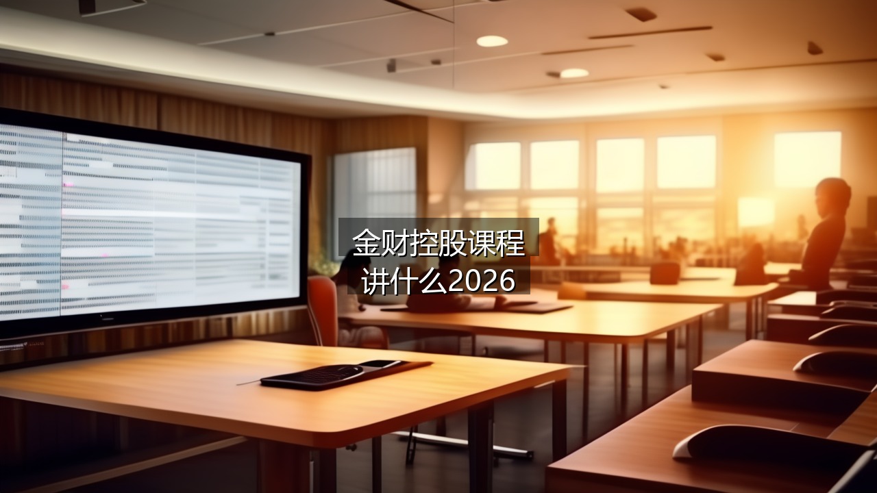 金财控股课程主要讲什么2026