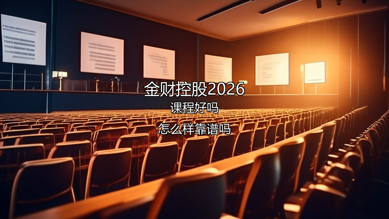 金财控股2026课程好吗怎么样靠谱吗