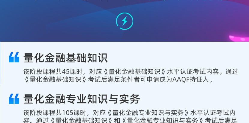 量化金融分析师AQF【标准班】