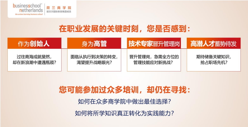 荷兰商学院(BSN)全新中文在线MBA项目