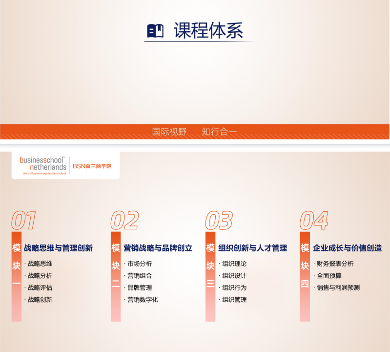 荷兰商学院(BSN)全新中文在线MBA项目