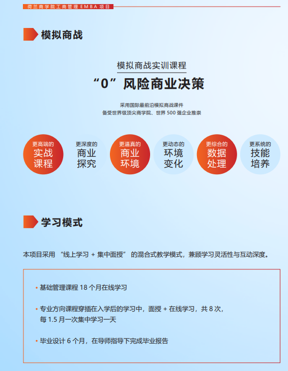 荷兰商学院工商管理EMBA项目（企业经济学方向）
