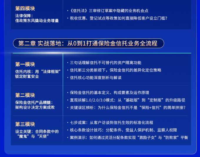 RFP注册保险金信托专家认证班