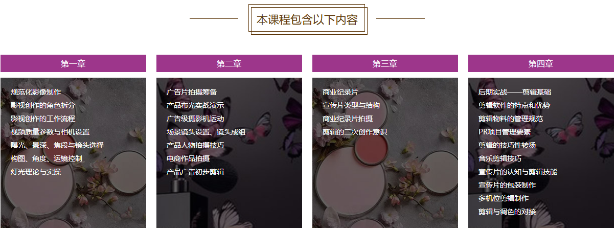 视频拍摄剪辑班