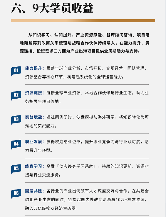 「产业出海」领军人才研习社