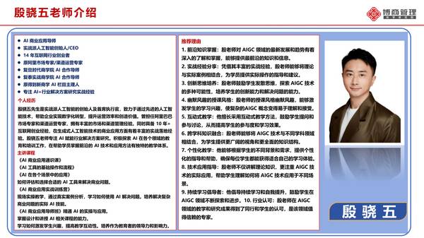 博商学院 | 殷骁五 | AI营销速赢 | Level1到Level3全体系