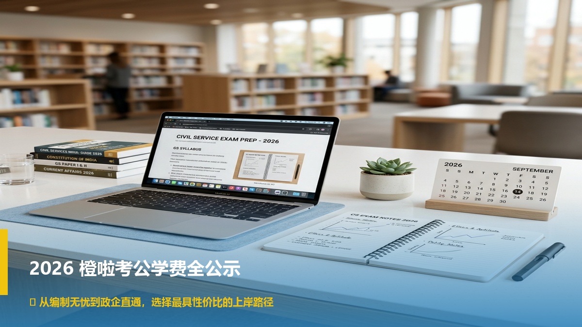 橙啦公考事业编课程价格汇总