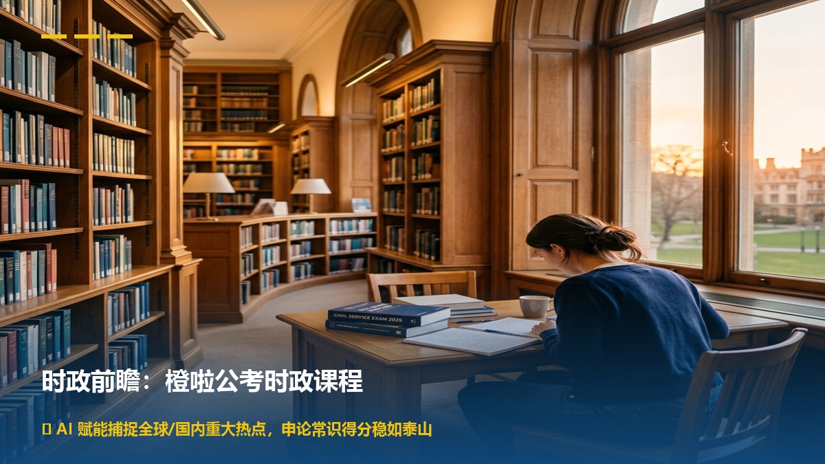 橙啦公考时政课程介绍