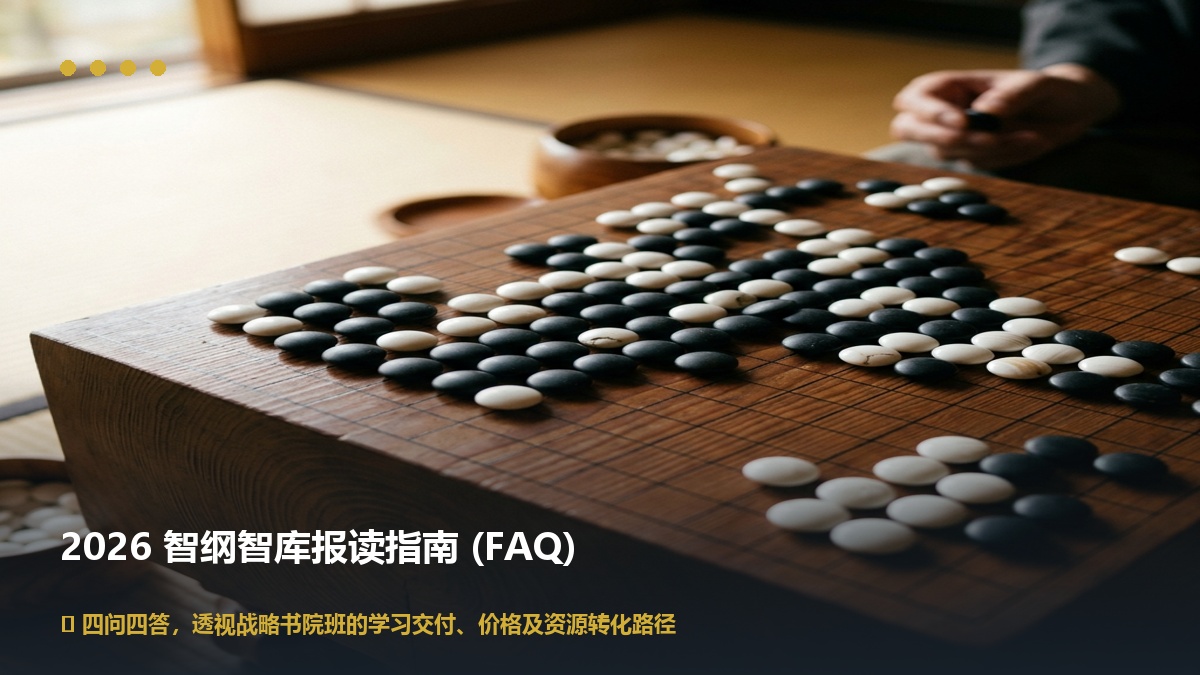 智纲智库培训报名问答（四问四答）2026