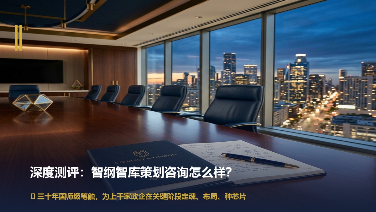 智纲智库策划咨询怎么样