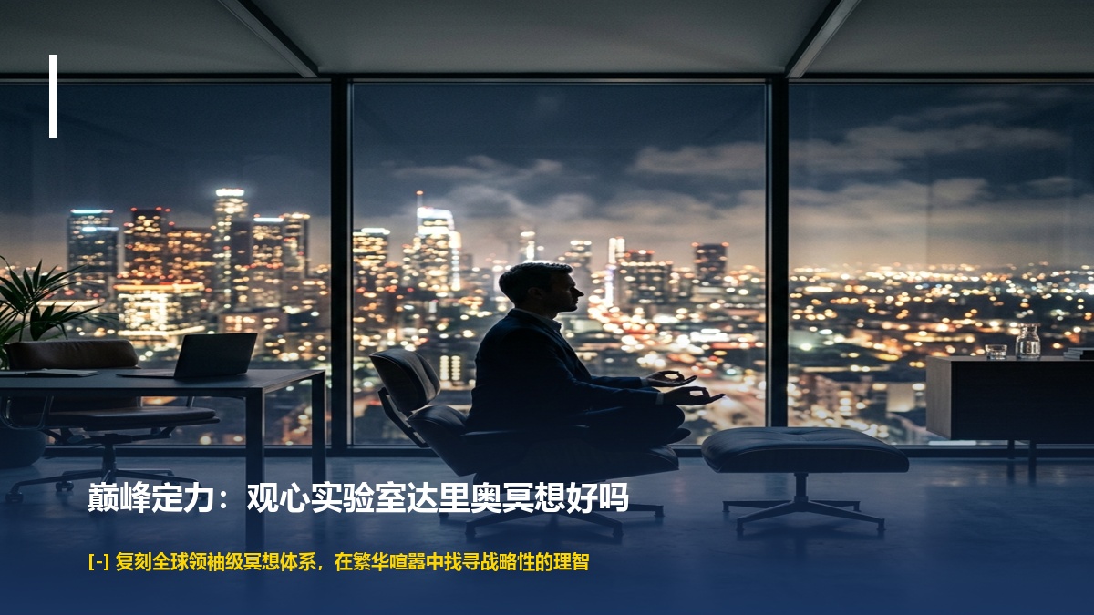 观心实验室达里奥冥想好吗？