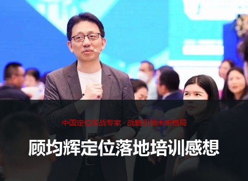 顾均辉定位落地培训感想