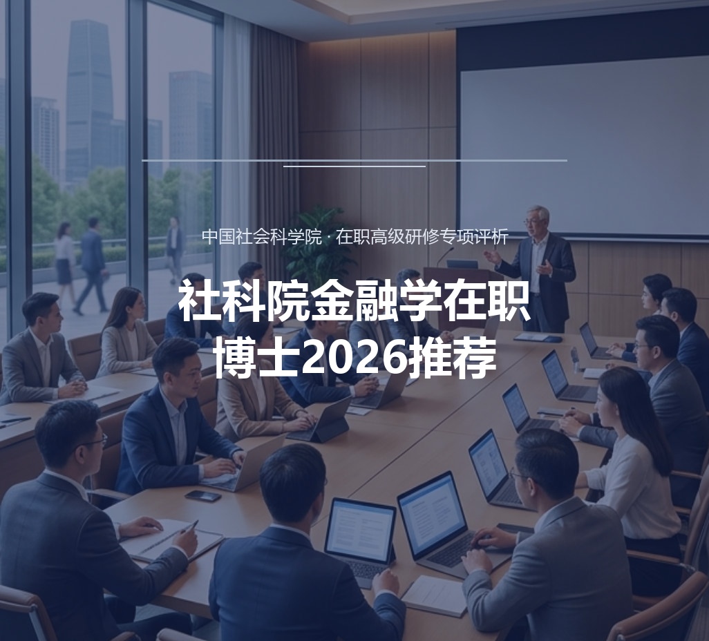 社科院金融学在职博士2026推荐