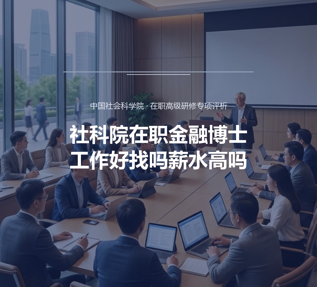 社科院在职金融博士工作好找吗薪水高吗