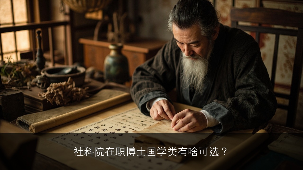 社科院在职博士国学类有啥可选？