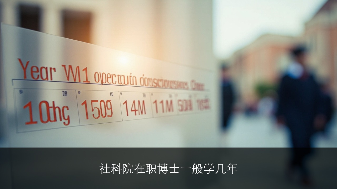 社科院在职博士一般学几年？