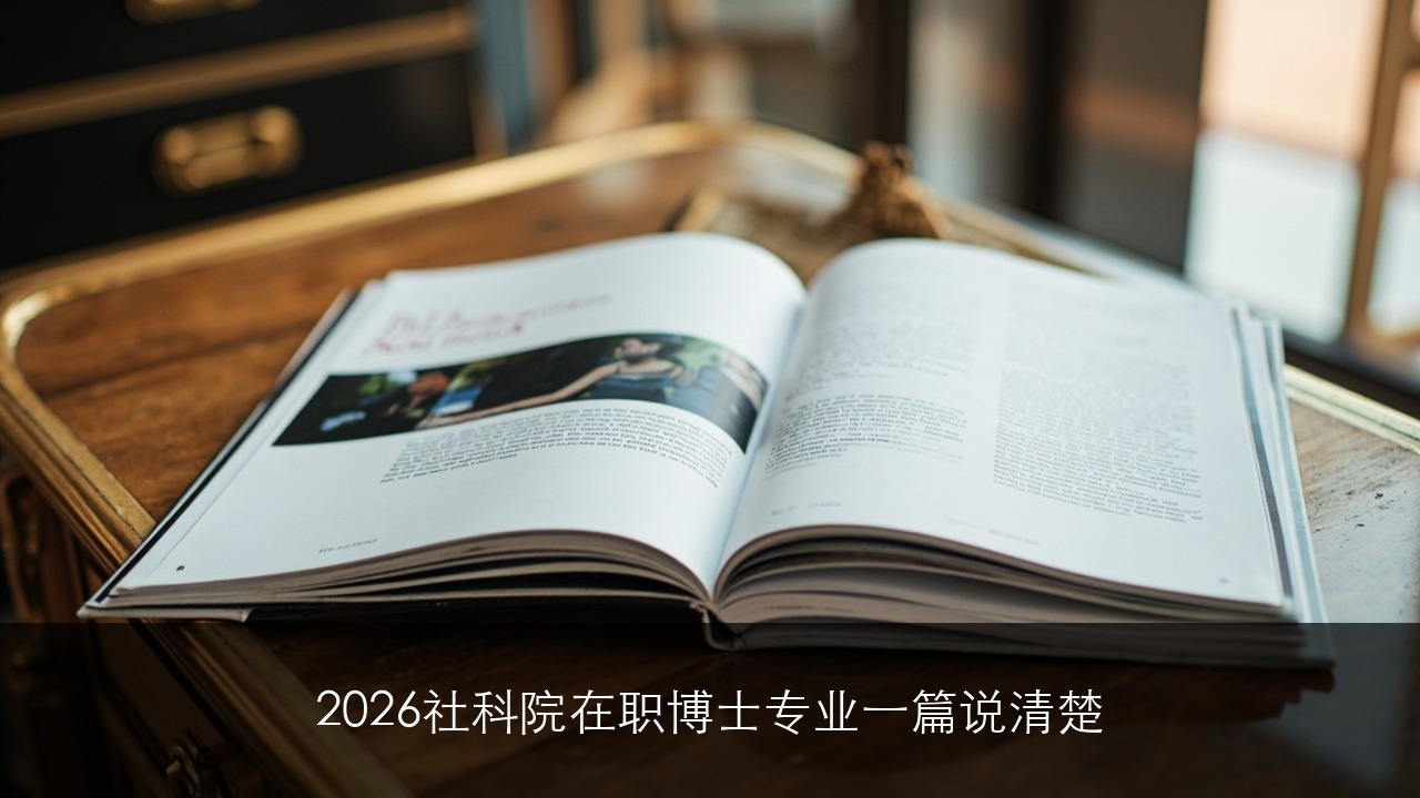 2026社科院在职博士专业一篇说清楚