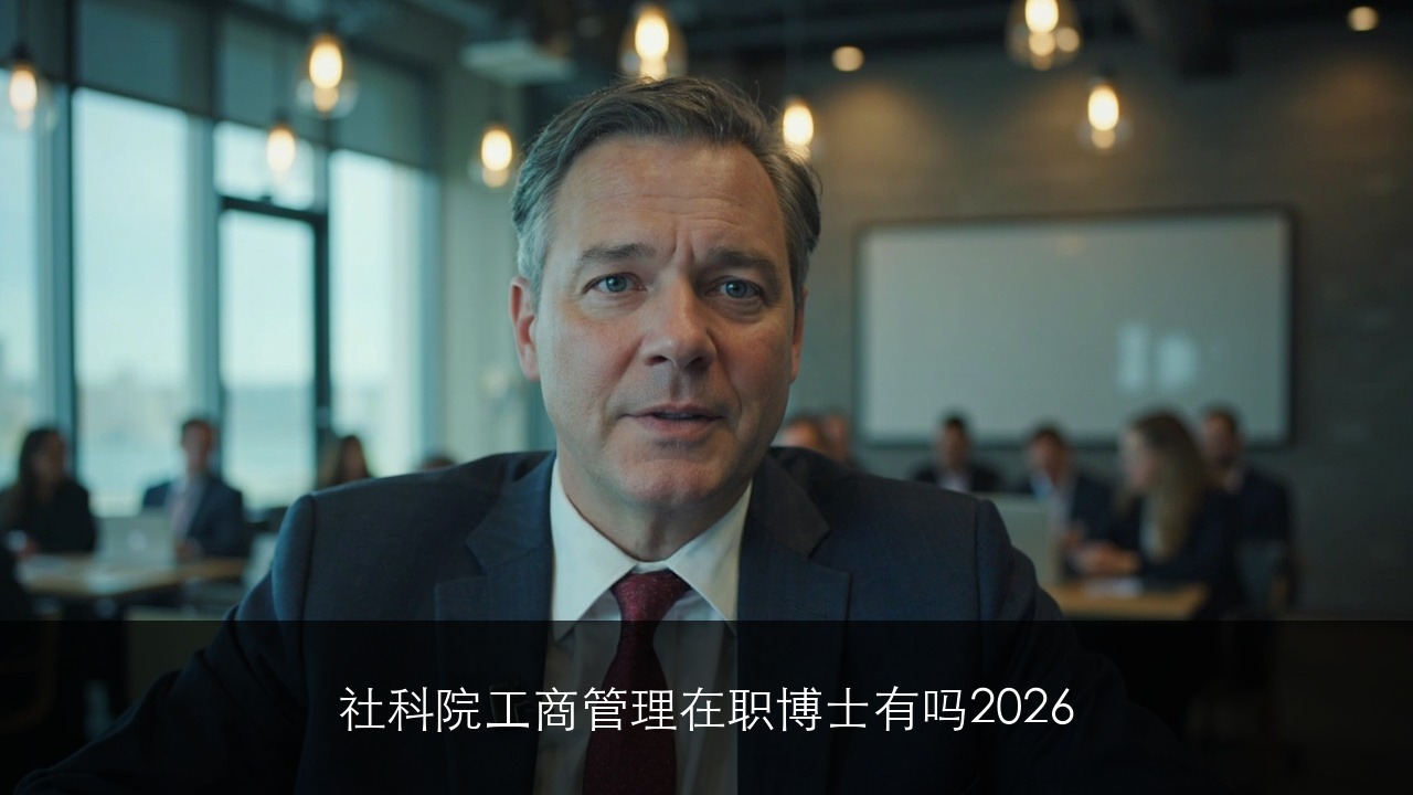 社科院工商管理在职博士有吗2026