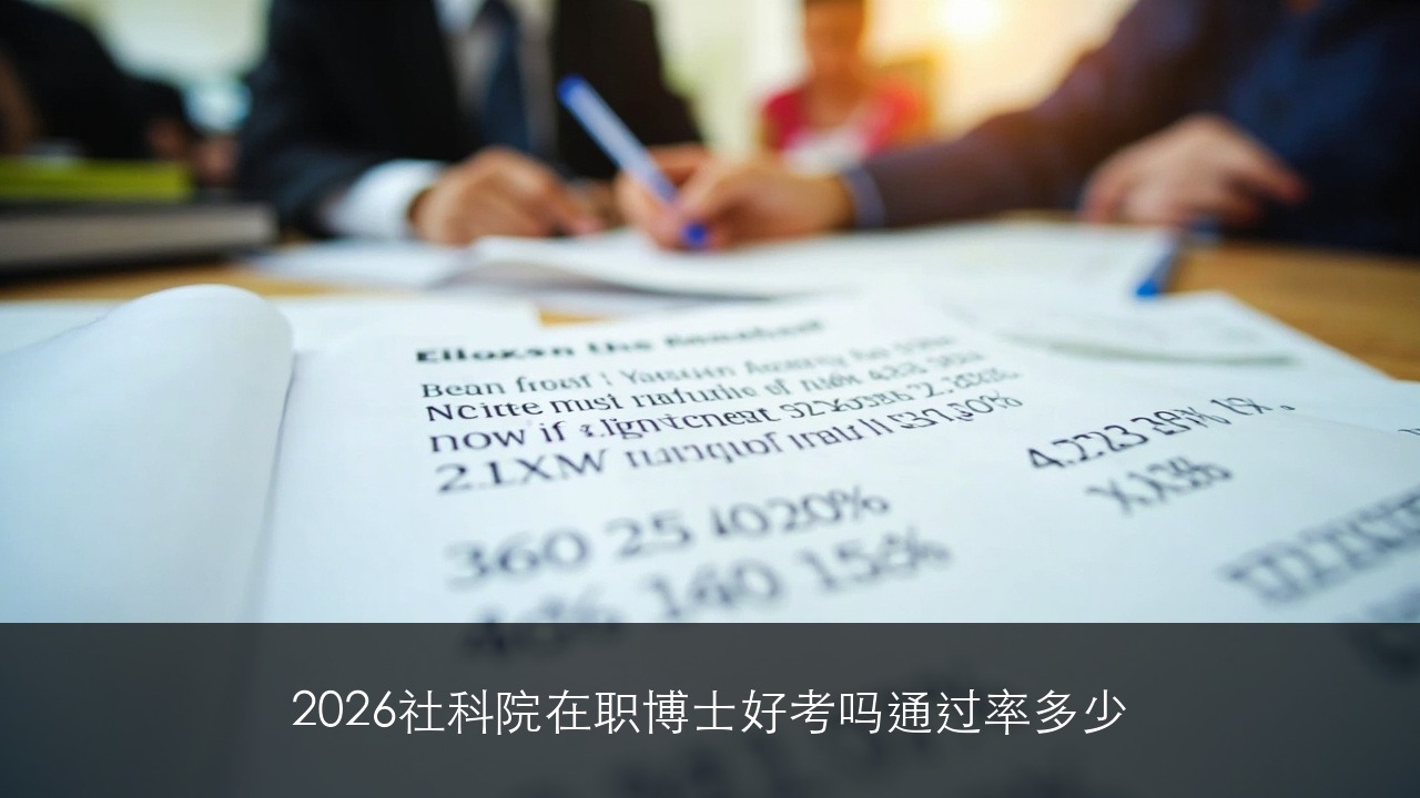 2026社科院在职博士好考吗通过率多少？