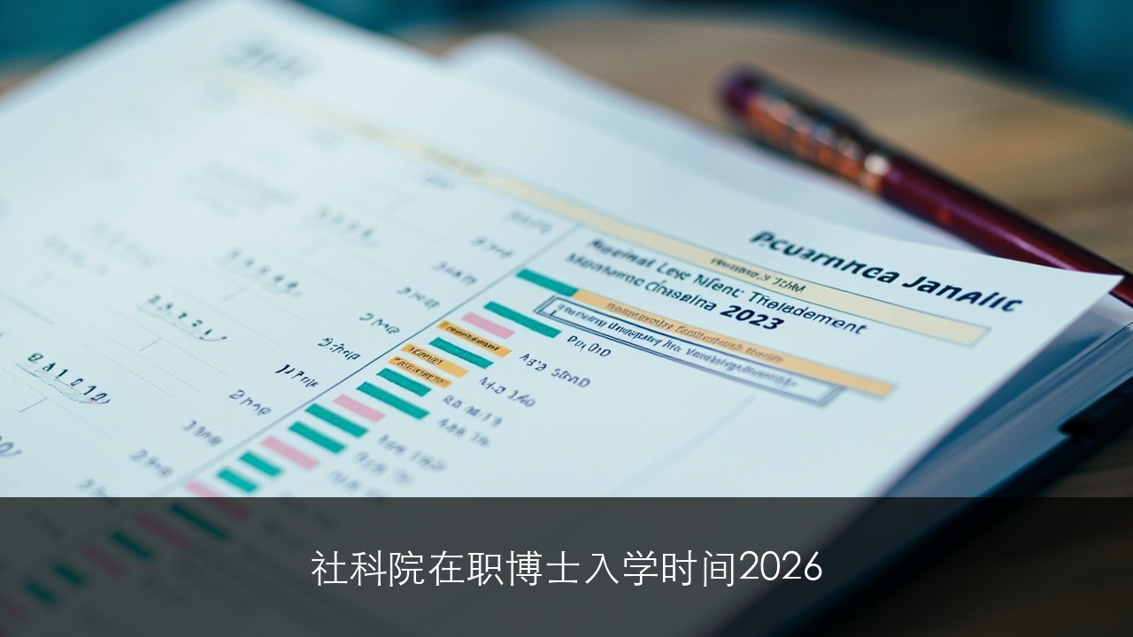 社科院在职博士入学时间2026