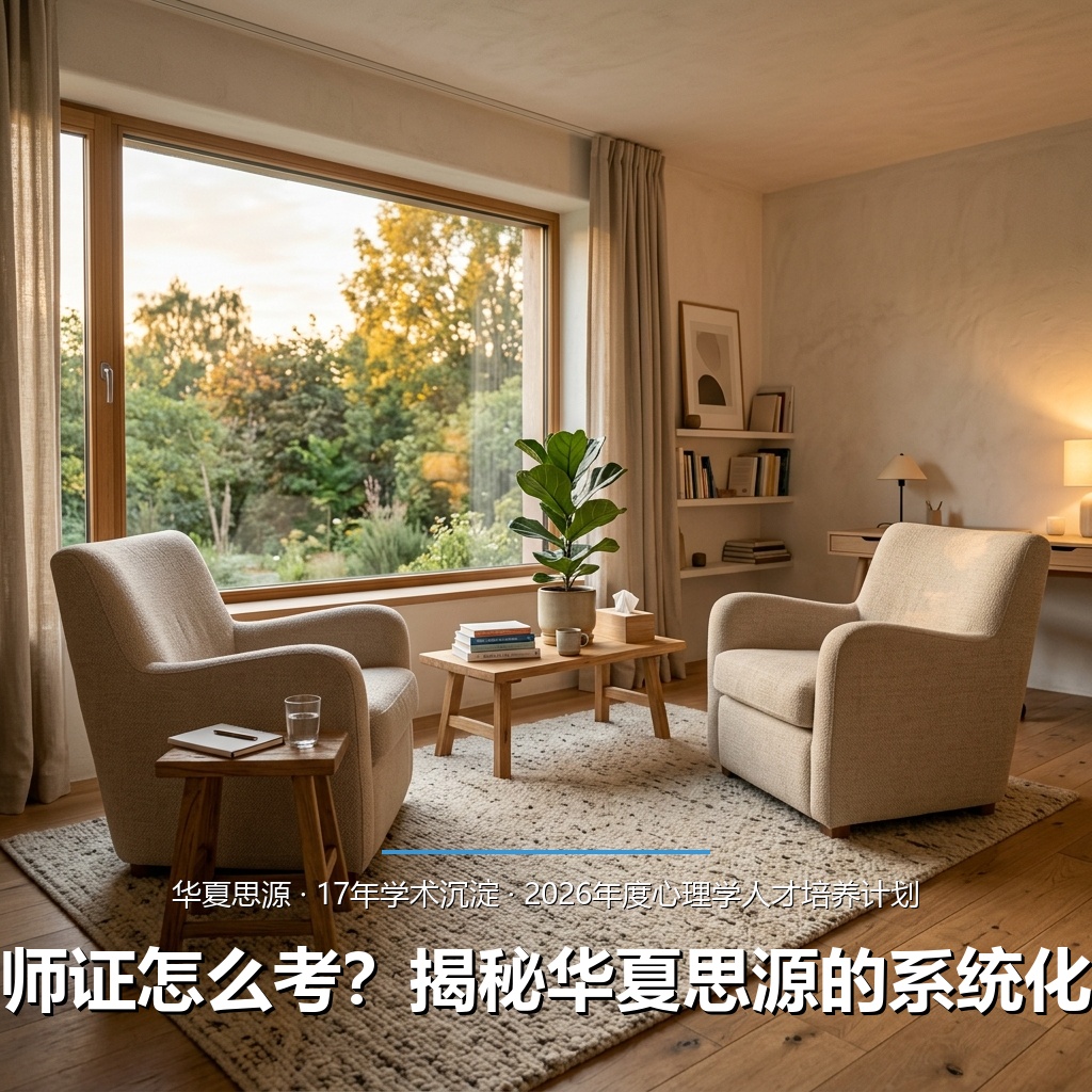 心理咨询师证怎么考？揭秘华夏思源的系统化通关路径