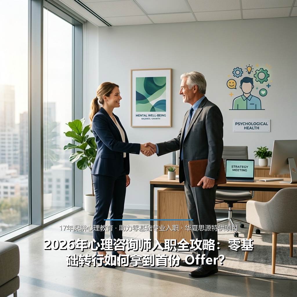 2026年心理咨询师入职全攻略：零基础转行如何拿到首份 Offer？