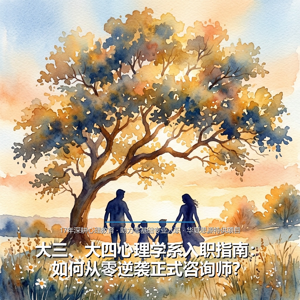 大三、大四心理学系入职指南：如何从零逆袭正式咨询师？