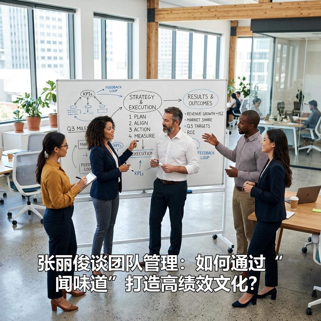 张丽俊谈团队管理：如何通过“闻味道”打造高绩效文化？