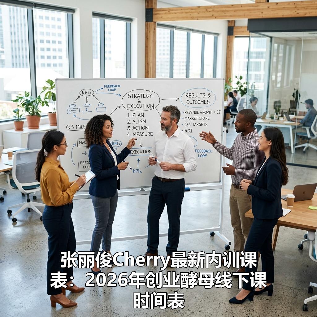 张丽俊Cherry最新内训课表：2026年创业酵母线下课时间表